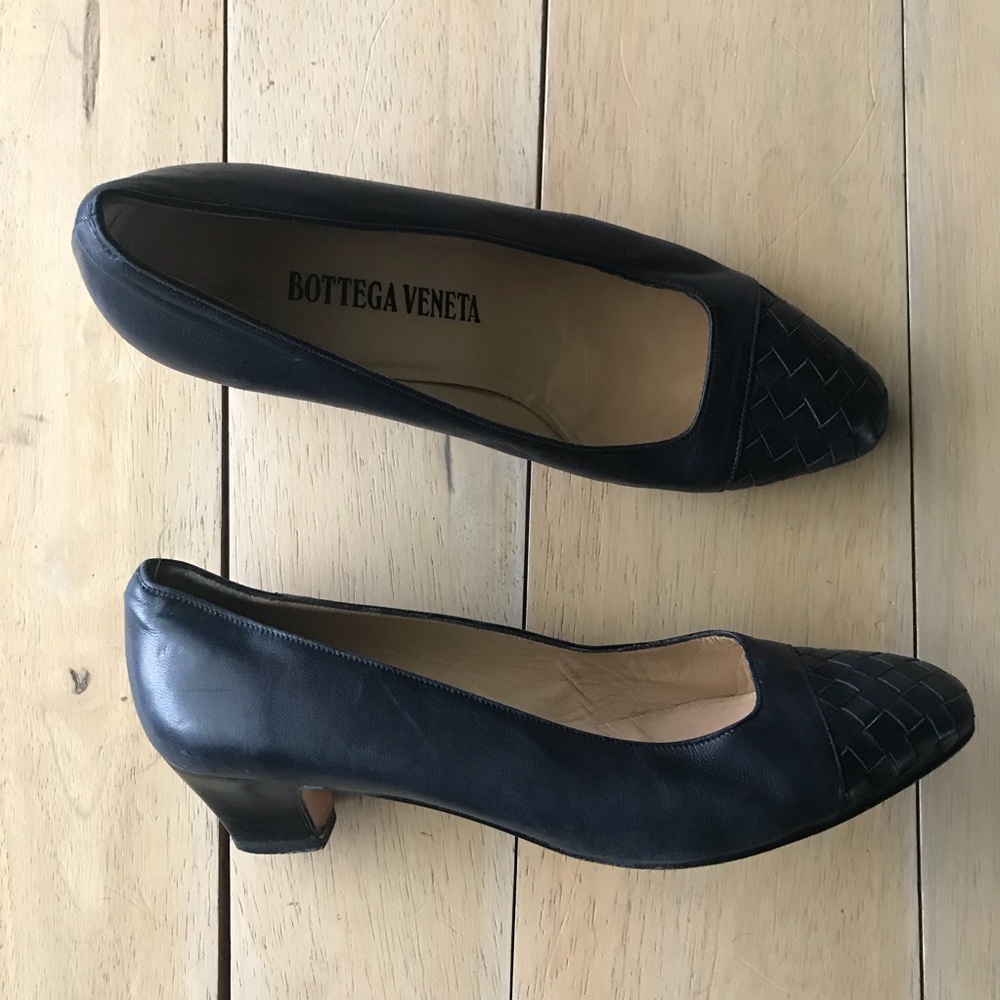 Bottega Venneta Vintage Navy soft leather Heels